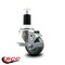 Service Caster 3'' Gray Poly Swivel 1-1/2'' Expanding Stem Caster with Brake SCC-EX20S314-PPUB-TLB-112 - alternate 4